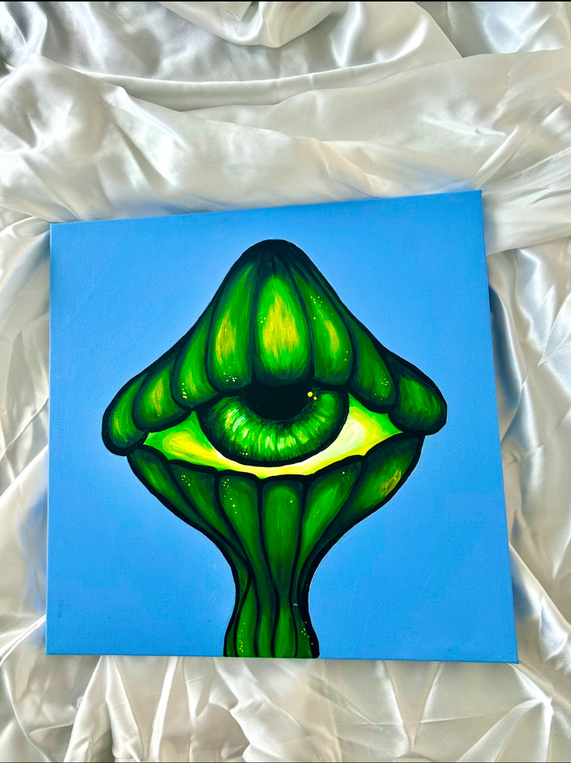 Aqua Green - Original Acrylic Painting on Canvas